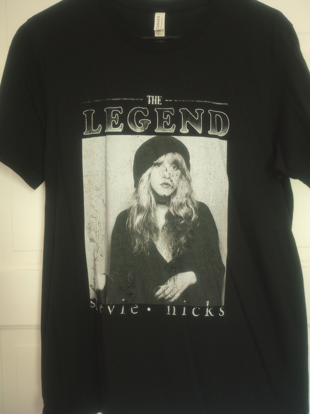 The Legend Stevie Nicks Black Tee with Front Print